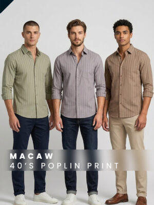 40 x 40 Poplin Print Laffer Finish