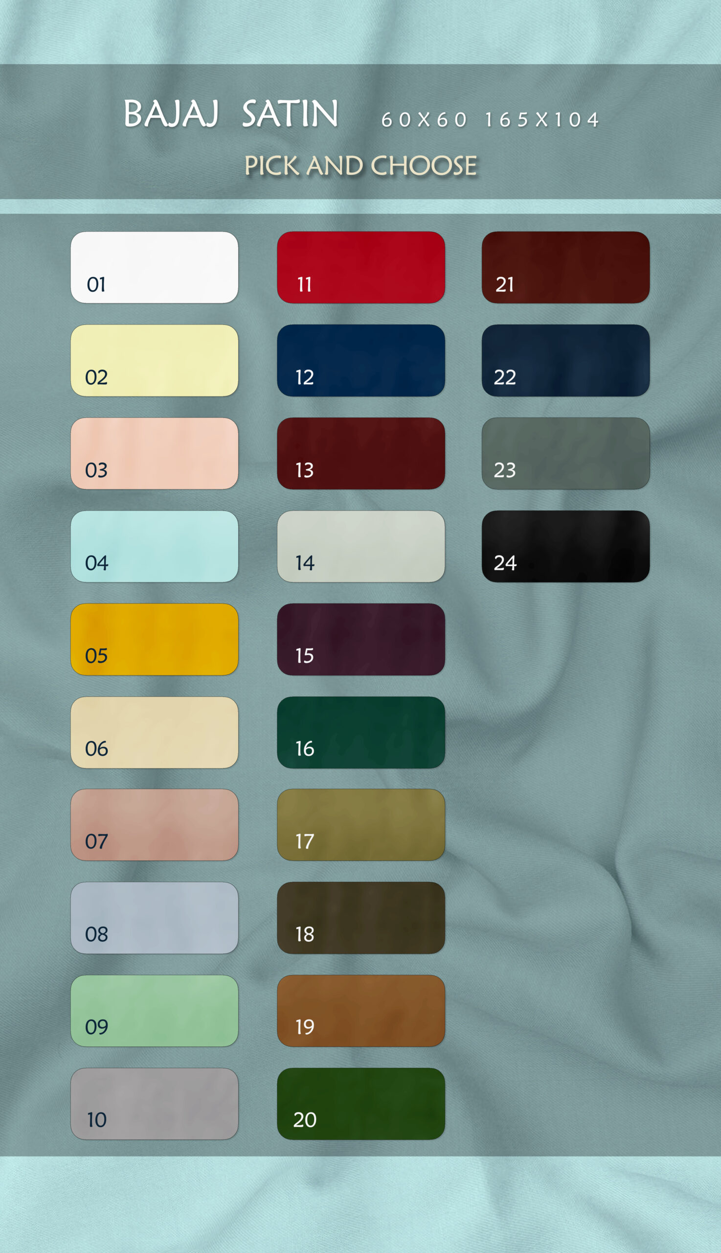 Cotton Satin Fabric (165 x 104 )