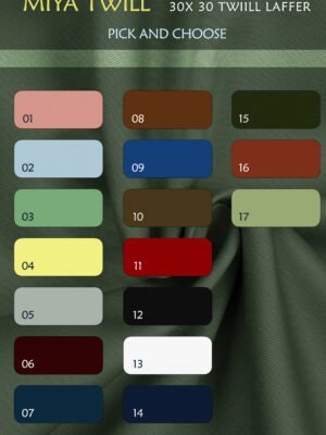 30 x 30 Twill Cotton Laffer